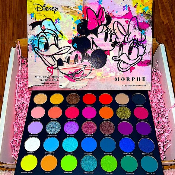 🌺BOGO50%🌺🆕🖤MORPHE: Mickey and Friends Truth Be Bold Artistry Palette
